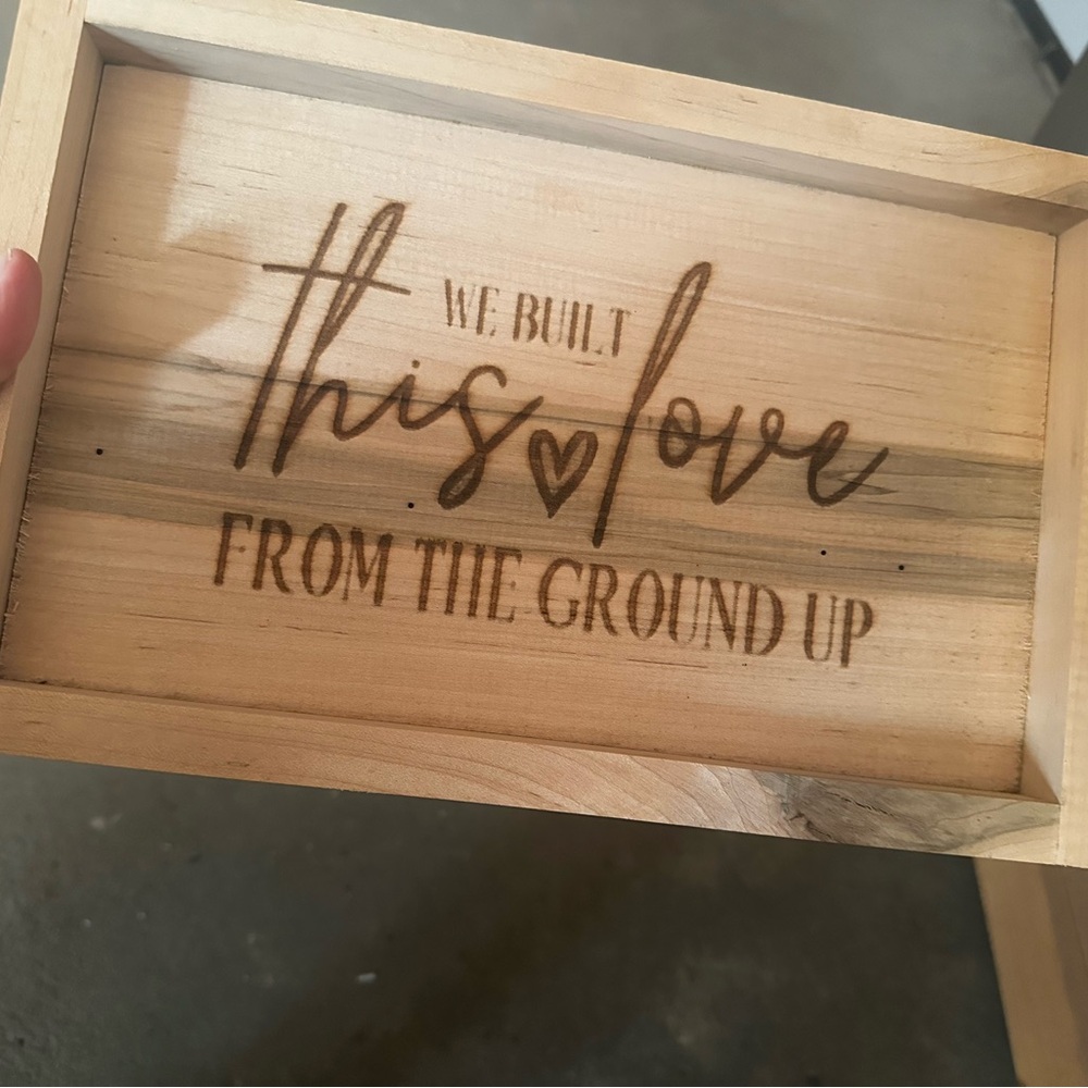 Handmade Wooden Love Quote Sign